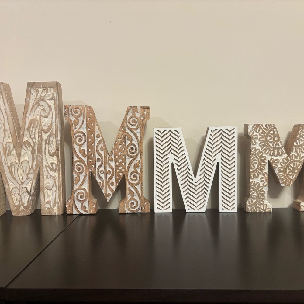 Decorative Wooden Letter Set